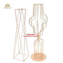 Sturdy Rustproof Geometric Floral Centerpiece Party Decorations Outdoor Wedding Table Flower Stands