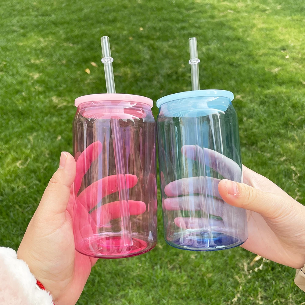 Прозрачный матовый стакан для бутылок, 12 унций, 16 унций