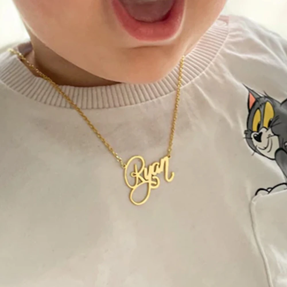 Kids Name Necklace, Personalized Necklace, Baby Necklace, Baby