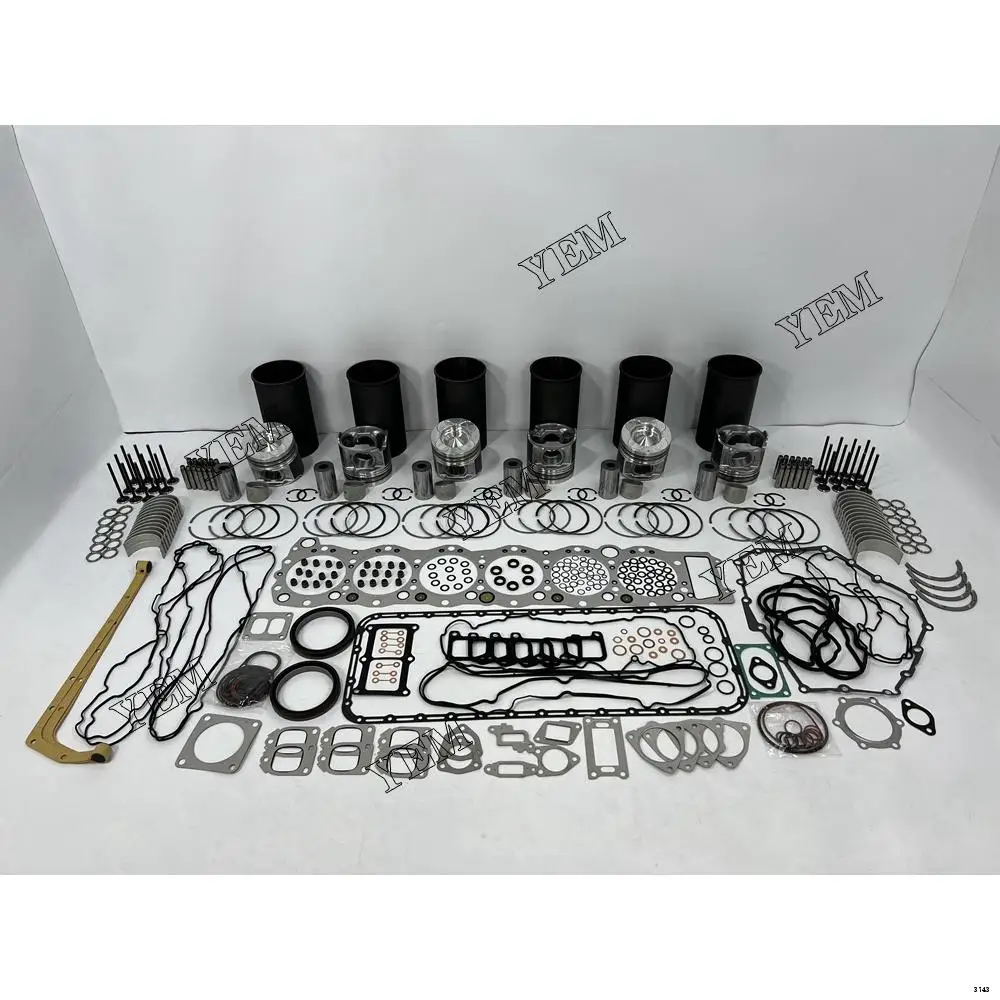 6WG1 Rebuild Overhaul Repair Kit With Valves Engine Bearings Cylinder Liner Piston Rings Full Gasket Kit for Isuzu