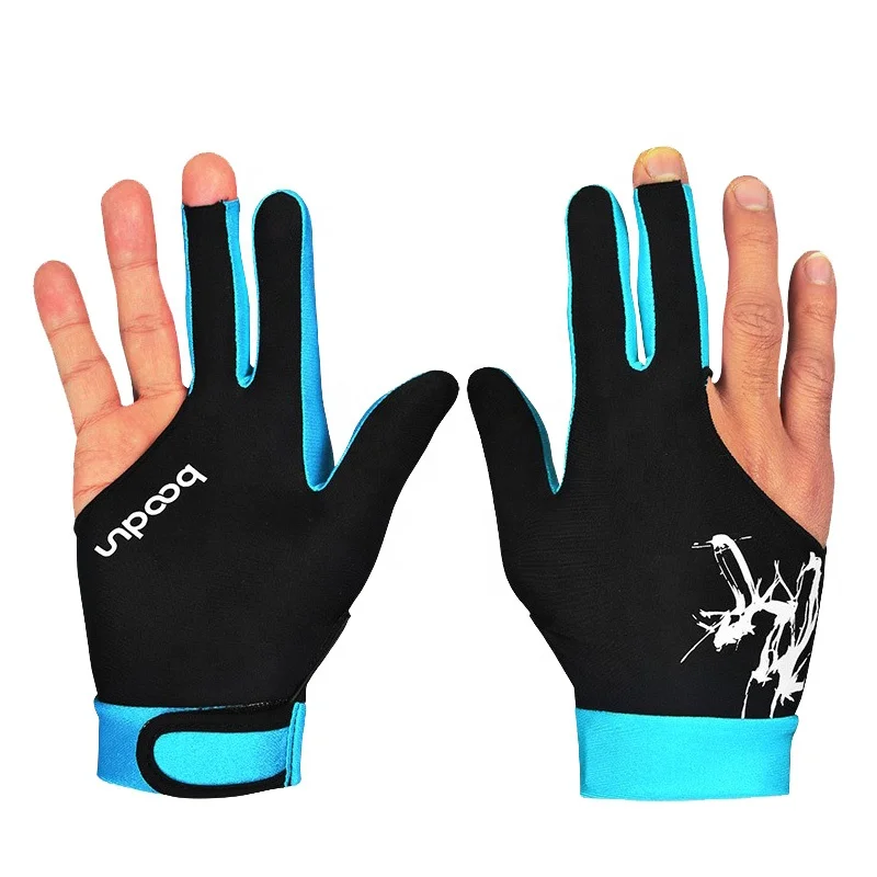 Gants De Billard à 3 Doigts – Ajustables, En Nylon/élasthanne, Antidérapants, Pour Main Gauche, Plusieurs Couleurs