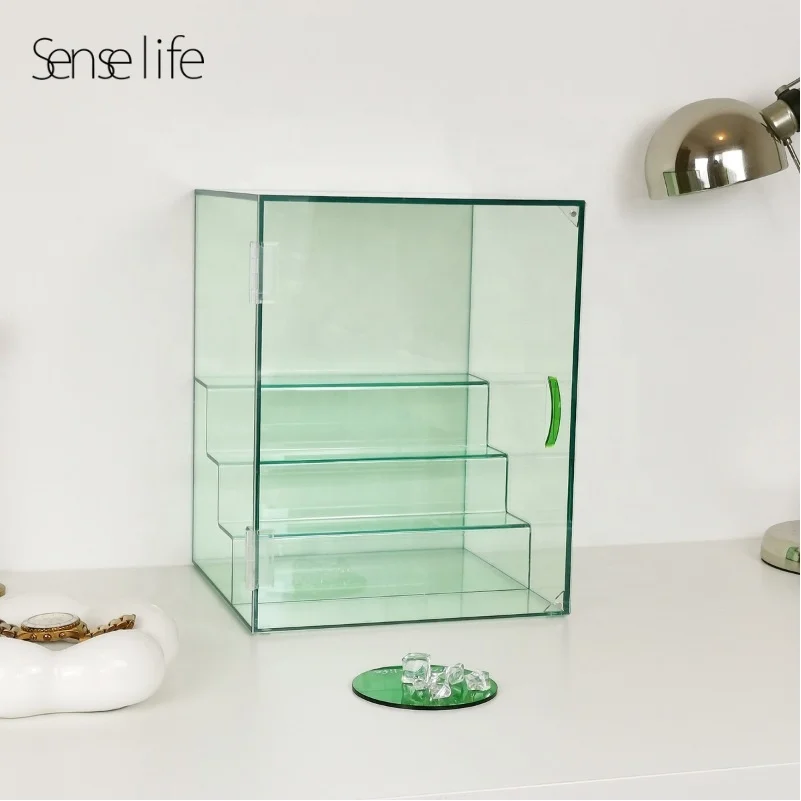 Modern Rotating Acrylic Knife Display Case With Lock Buy Rotating