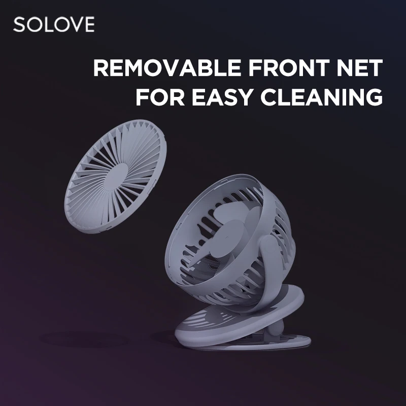New Clip-On Small Fan Student Dormitory Bed Clip Fan Office Small Desktop Usb Charging Fan Silent