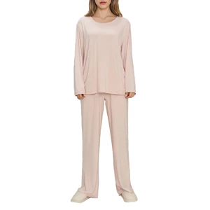 Long Sleeve Adult Pyjamas Bamboo Viscose Women Pajama Set Sleepwear Lounge Wear Sets Ladies Loungewear