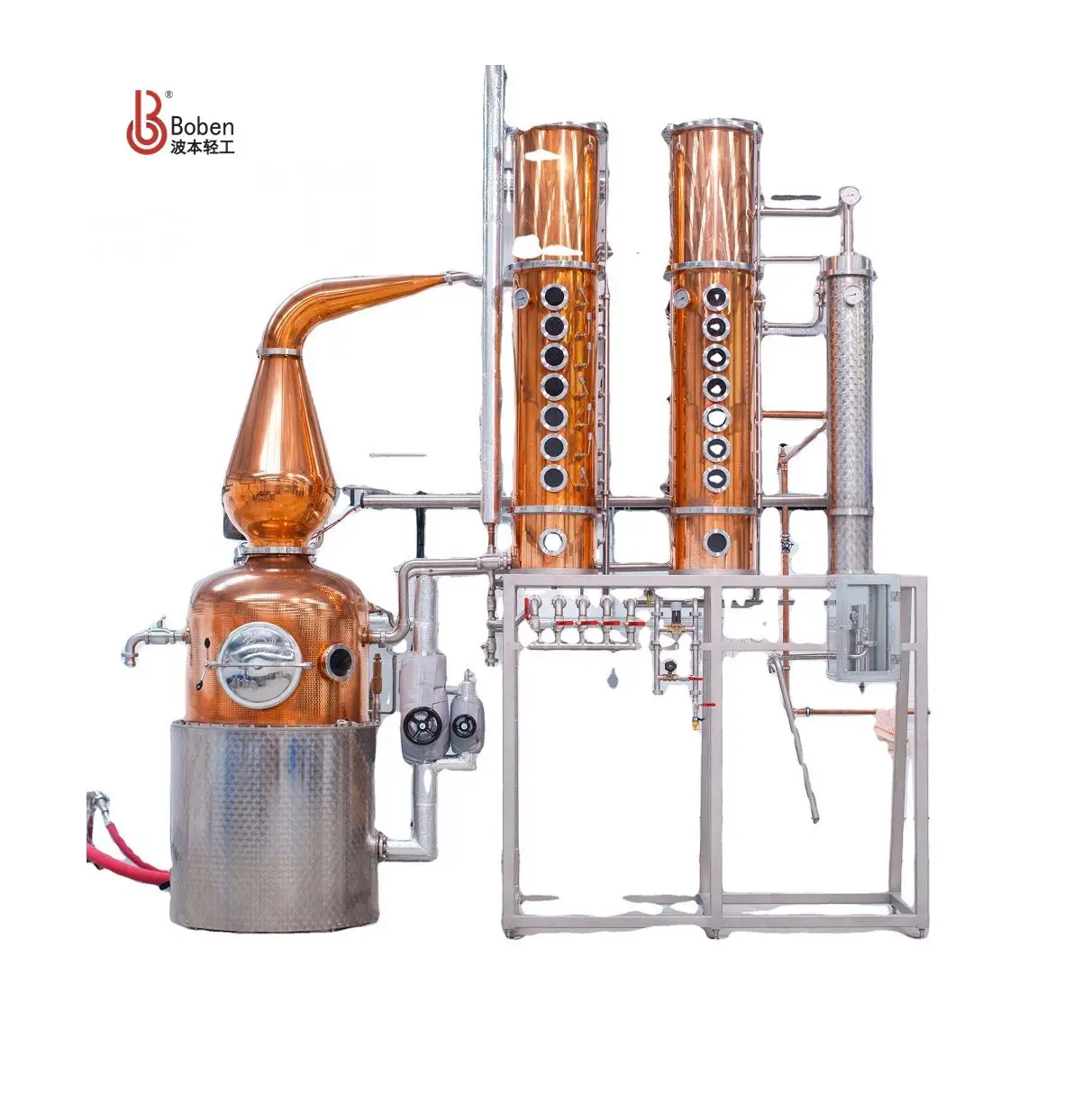 Multi Function Alcohol Distill White Distilled Vinegar Beverage & Wine Processing Machinery Steam Distiller for Essential Oils