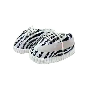 Winter Autumn Unisex Breathable Plush Sneaker for Men Women House Use One Size Fit Soft Cotton Plush Material for Warmth