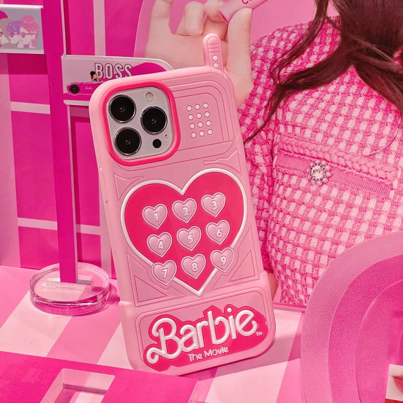 2023 New Design 3D Barbie Silicone Phone Case For For i11 i12 i13 i14 i15 Phone Accessories