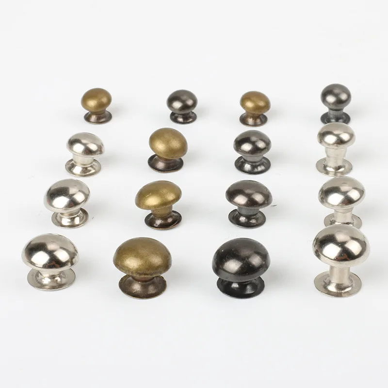 Высококачественные заклепки с плоской головкой двухсторонние латунные двойные в форме гриба двойная заклепка для одежды и кожи