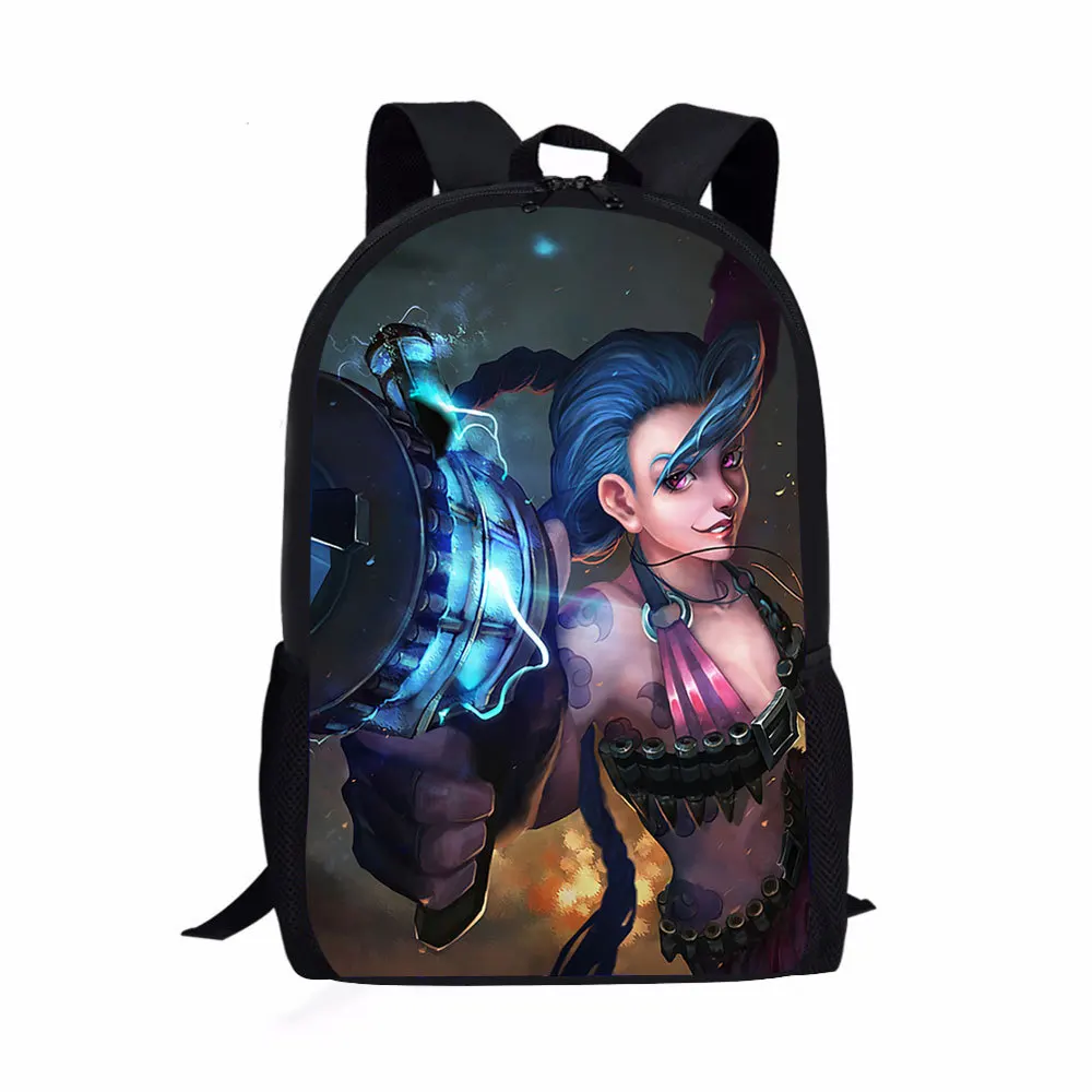 Wholesale Schoolbag Backpack Shoulders Bag for League of Legends Arcane  pattern Vi Jinx Jayce Caitlyn From m.