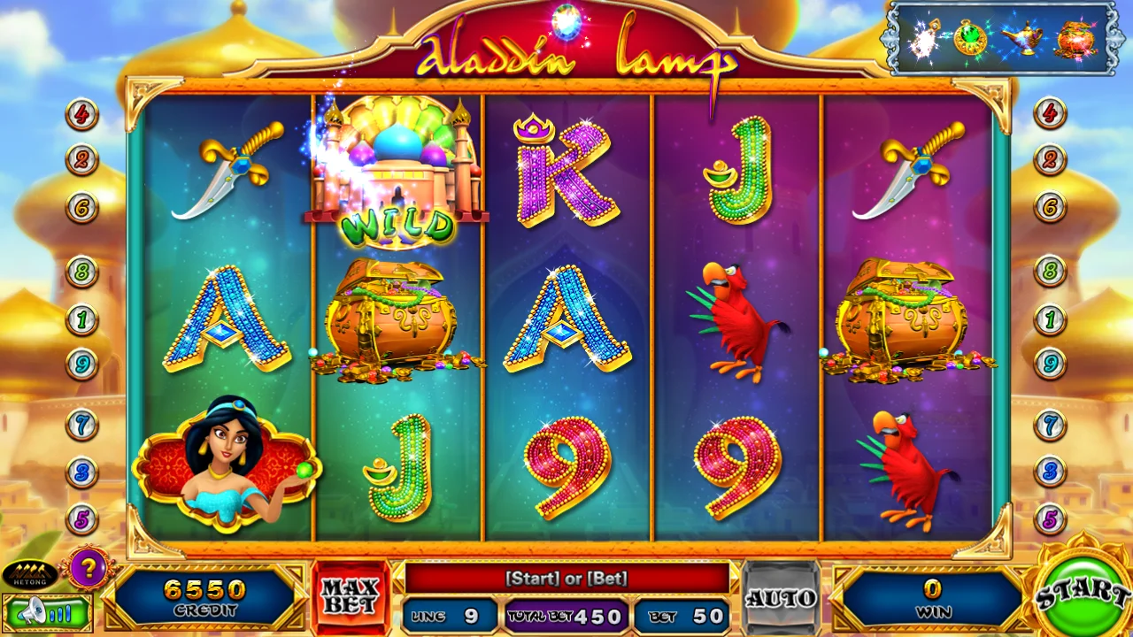 aladdin's lamp slot machine