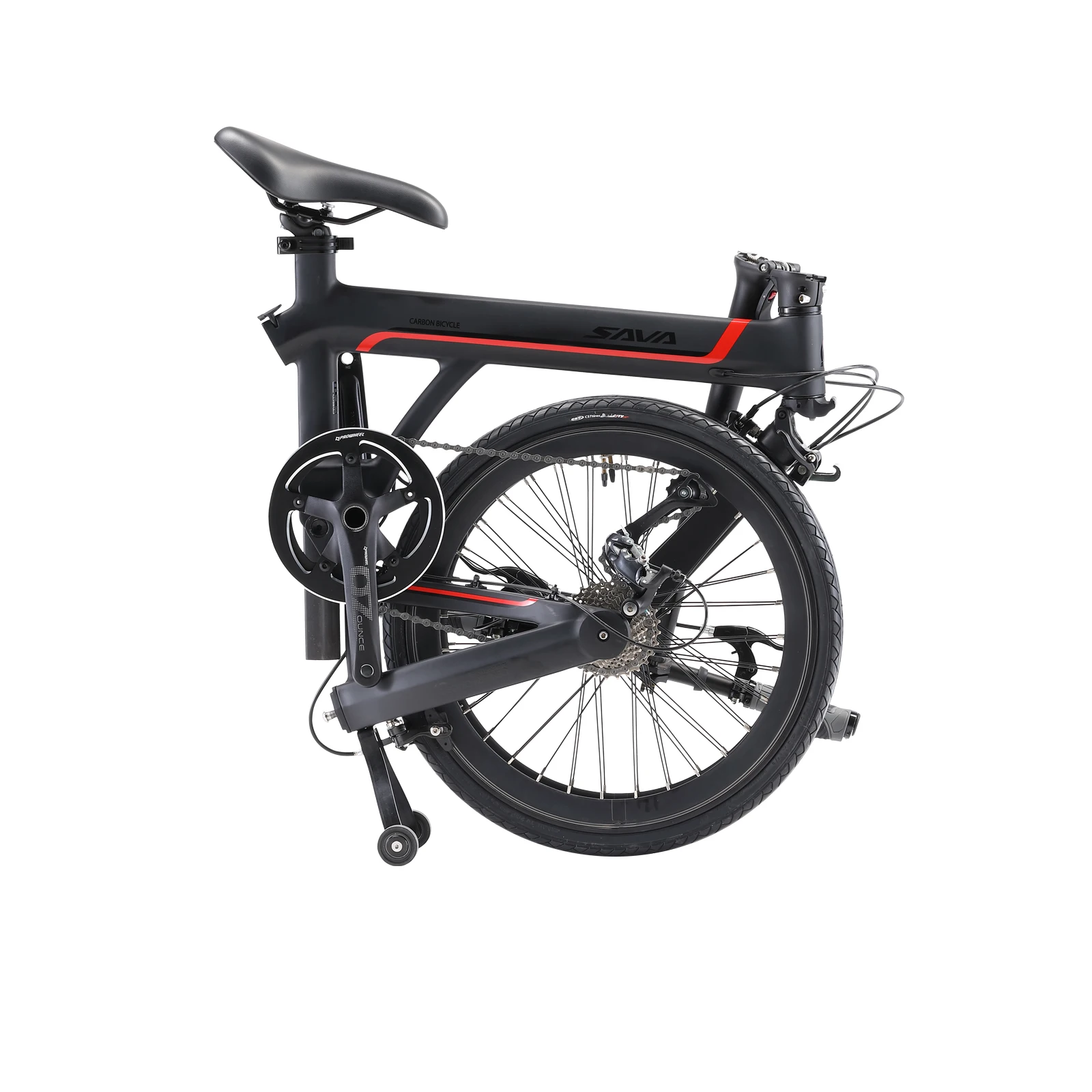SAVA 20 Inch Speed Carbon Fiber Folding Bicycle Durable