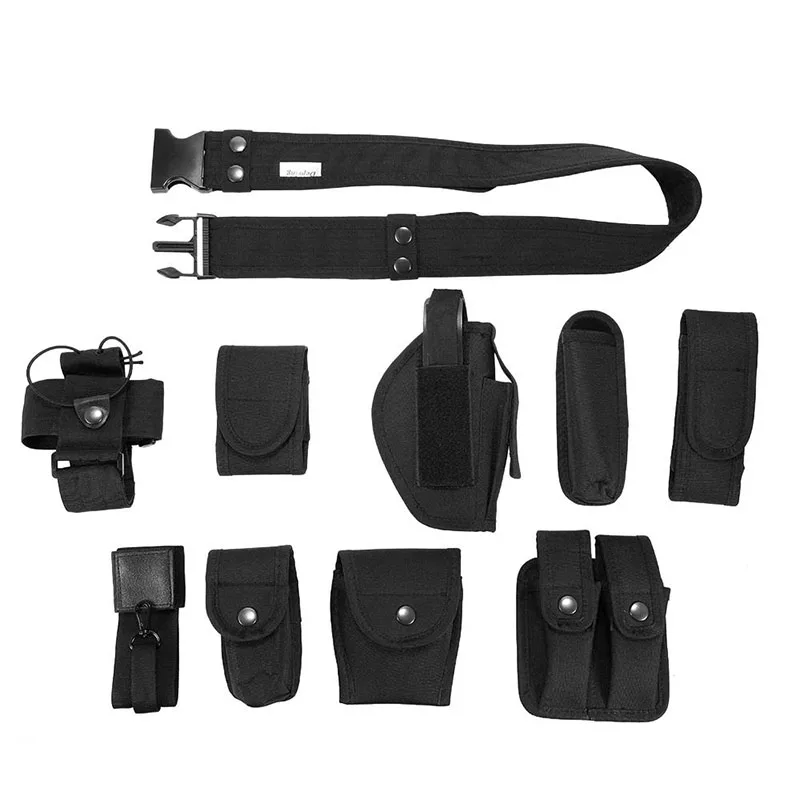 Multifunctional Tactical Security Equipment Duty Utility Kit Belt with Pouches System Holster Outdoor Training Tactical Belt