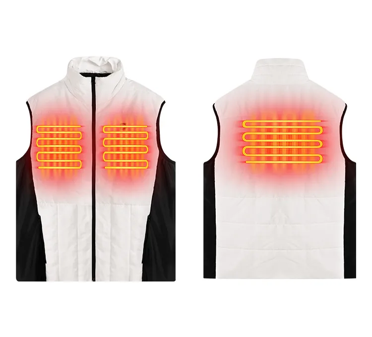Lightweight Usb Battery Electrically Thermal Vests Body Warmer Three Levels Temperature Control