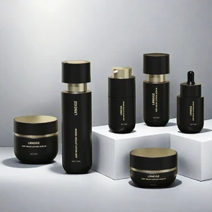 High End Cosmetic Glass Bottle 100g Cream Jar High Grade Sense Press Pump Bottle Essential Oil Bottle Packaging