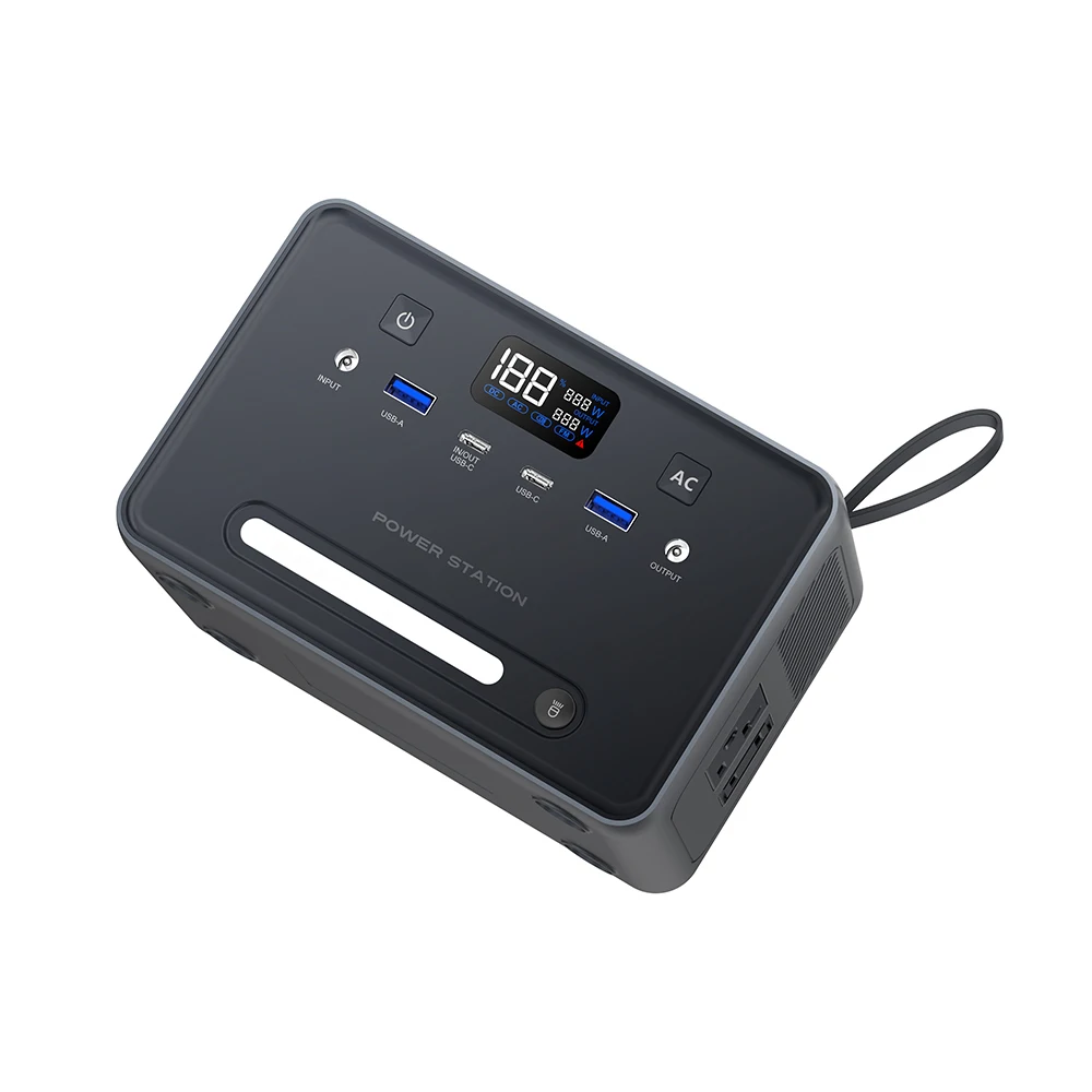 Small Ac Camping 100w Lifepo4 Battery Portable Power Bank Station Mini  Solar Inverter Generator with Led Light for Outdoor