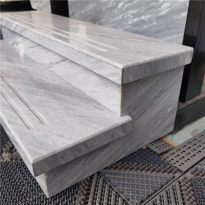 product blue gray custom hot sale star grey marble natural stone floor tiles for villa stair tiles-3