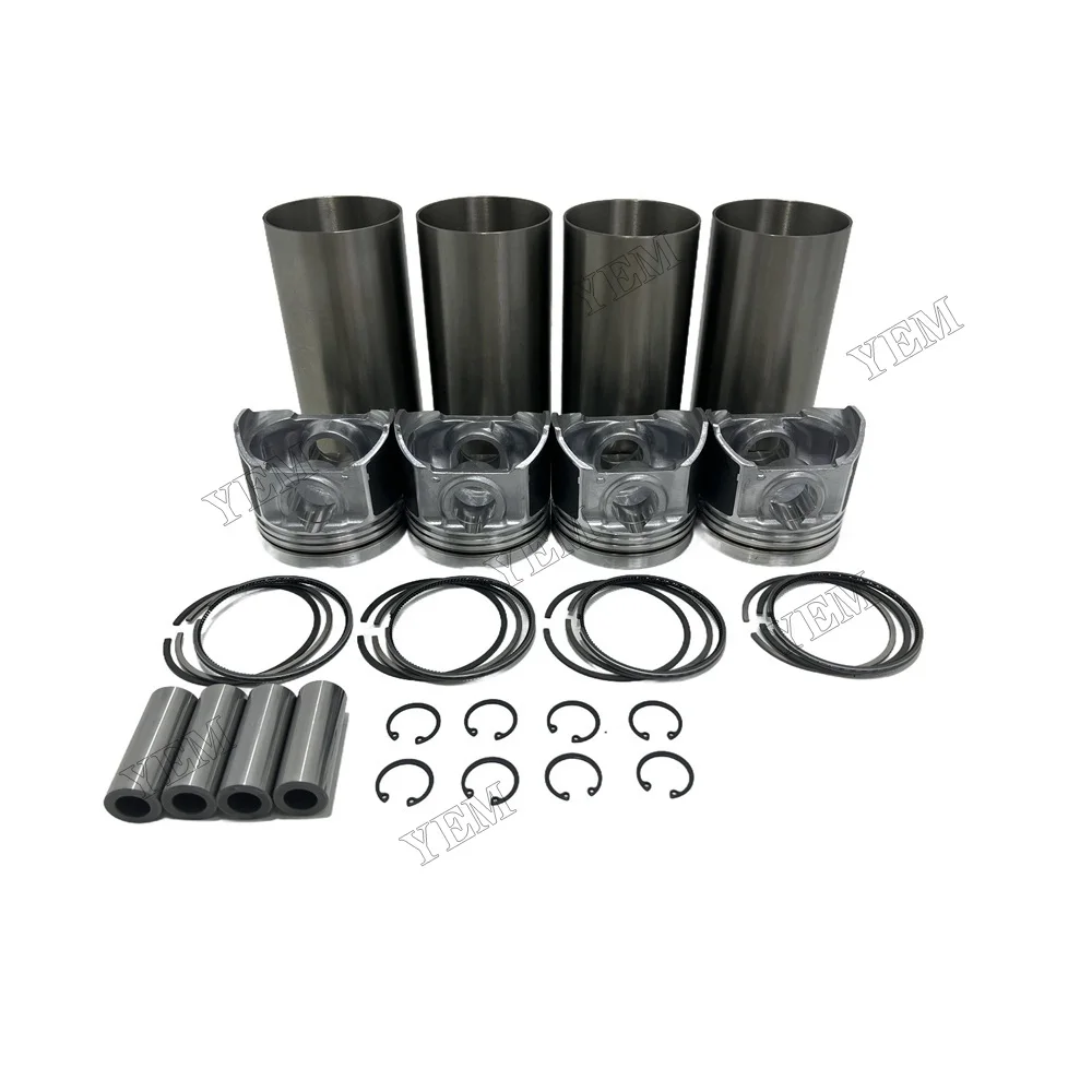 For Kubota V3300-16V V3300 16V Overhaul Rebuild Kit Piston Ring Cylinder Liner Set Engine Parts