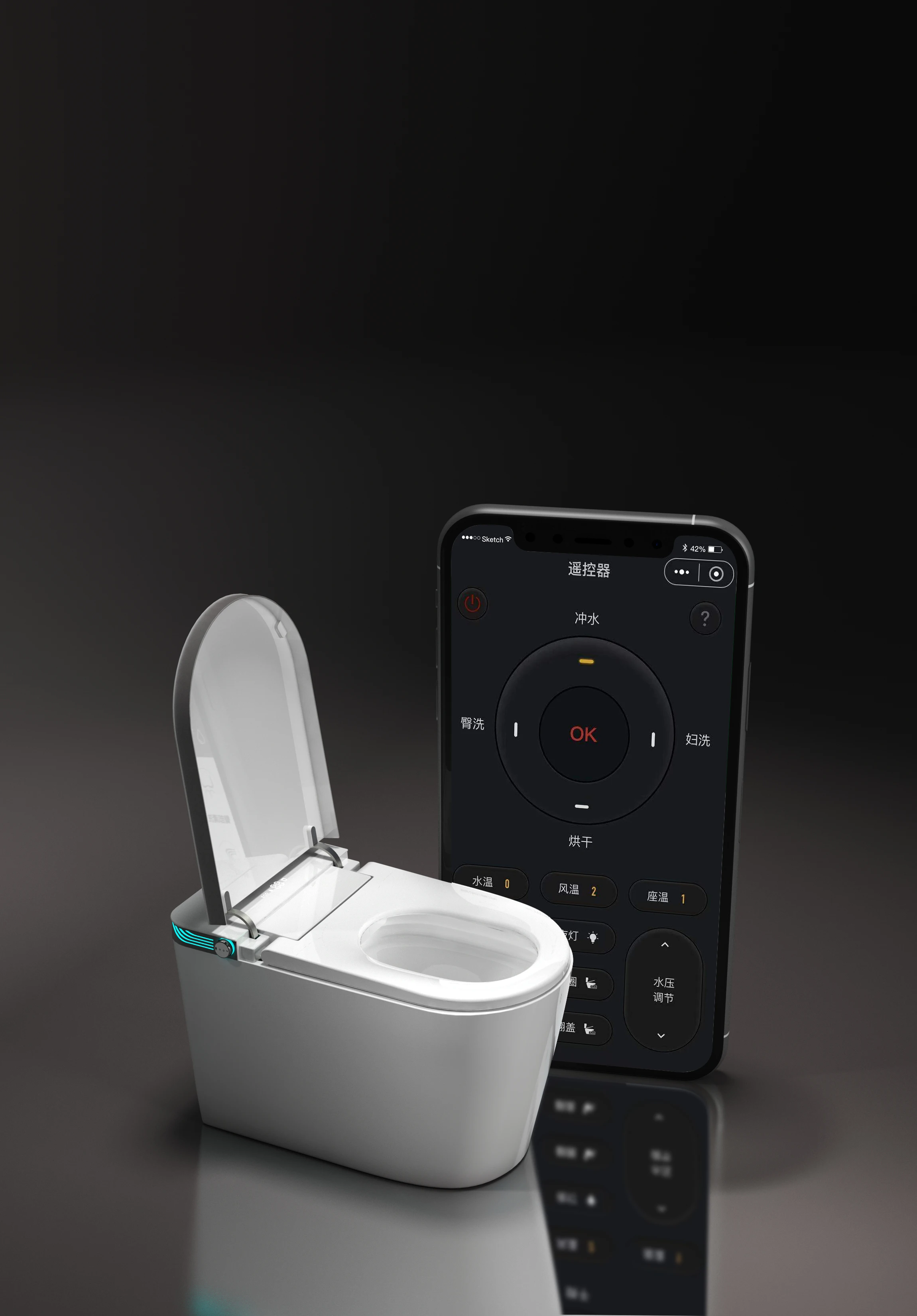 Automatic Electronic Ceramic Water Closet Intelligent Toilet Ceramic Sterilization One Piece Bathroom Smart Toilet With Tank details