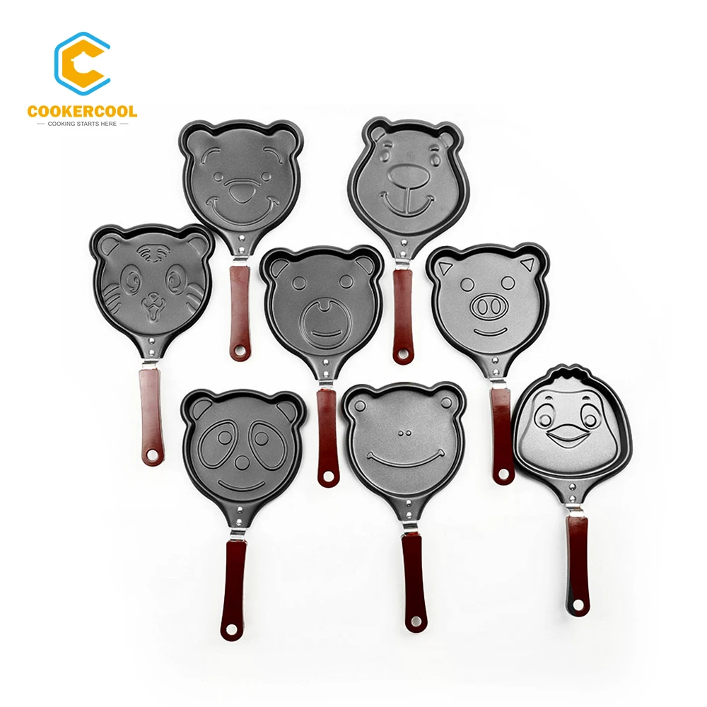 Антипригарная Мини-Сковорода для жарки Cookercool с различным дизайном, антипригарная сковорода для яиц panini