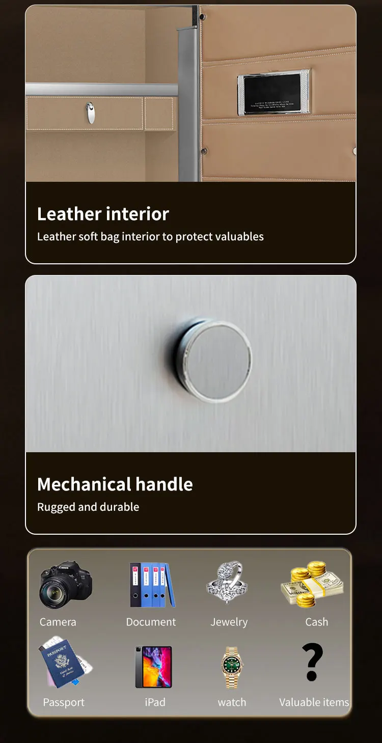 CEQSAFE Caja Fuerte CE&RoHs Approval Office Hotel TUYA APP WIFI Safe Box and Home Digital Security Electronic Cajas Seguras factory