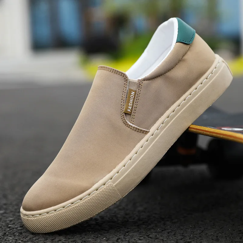 Plus Size Men's Ice Silk Canvas Shoes Anti-Slip Stylish