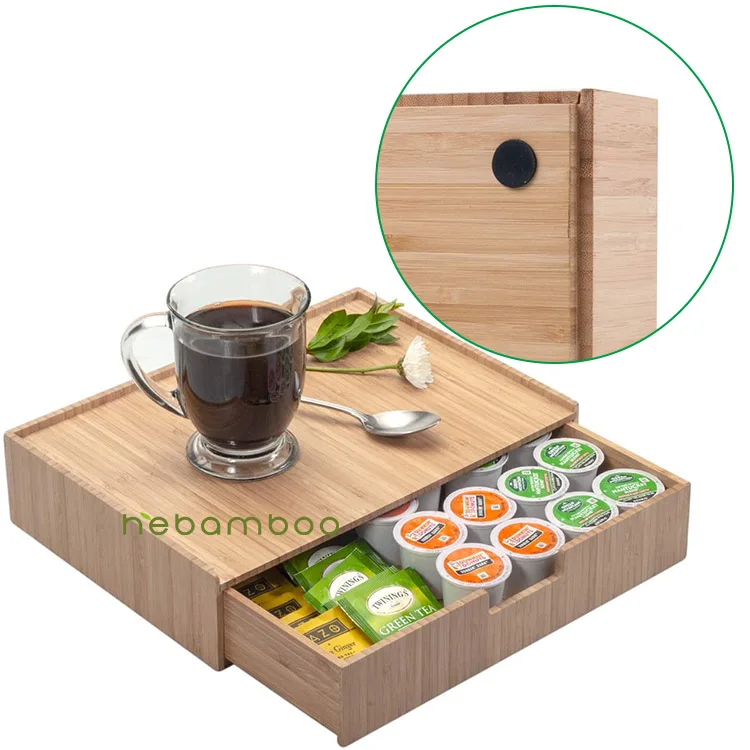 Home Kitchen Organizer Bamboo K Cup 