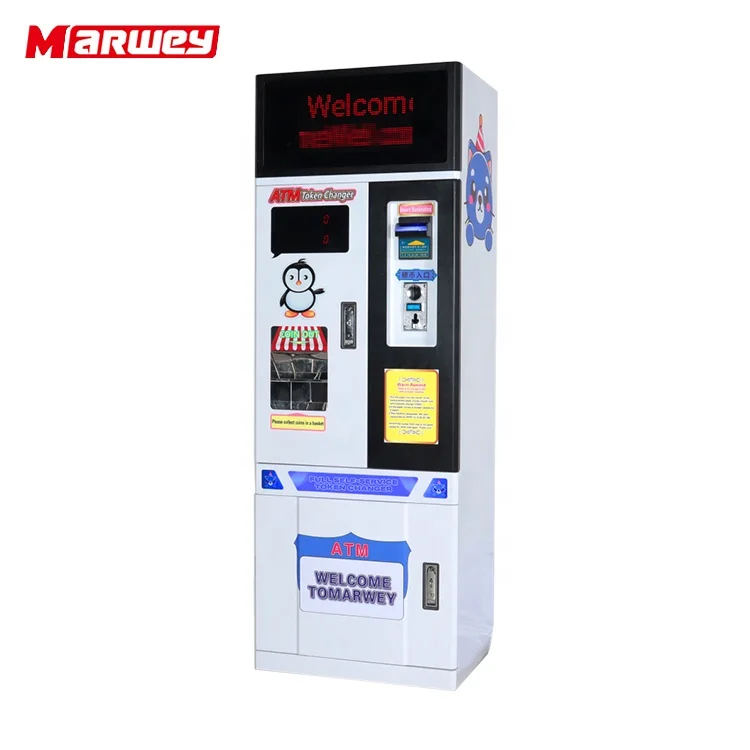 Coin Exchange Machines Token Kiosk Customized Automatic Arcade Token Change Machine Bill Changer for Vending Machine for Sale