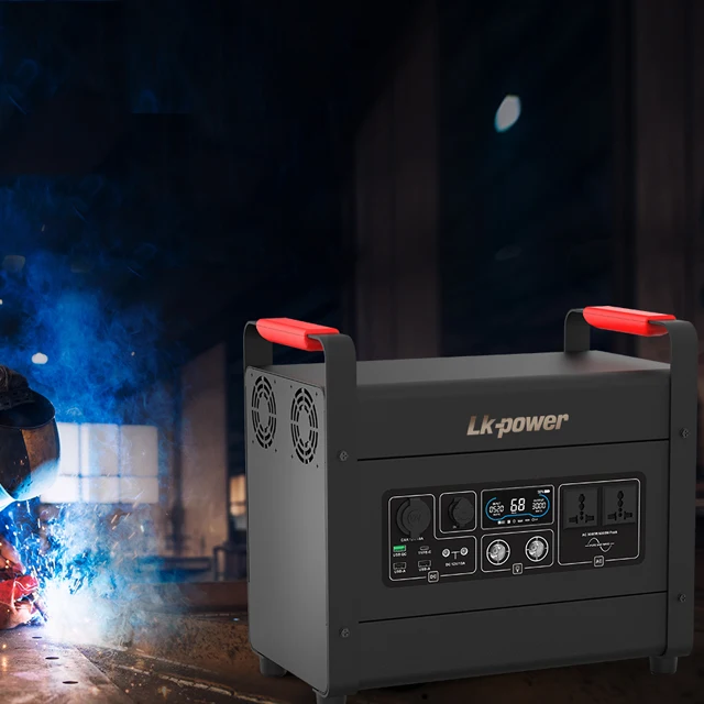 Lithium Battery Backup Portable Power Station 1920wh Rechargeable Generator with 3000 Watt AC Inverter