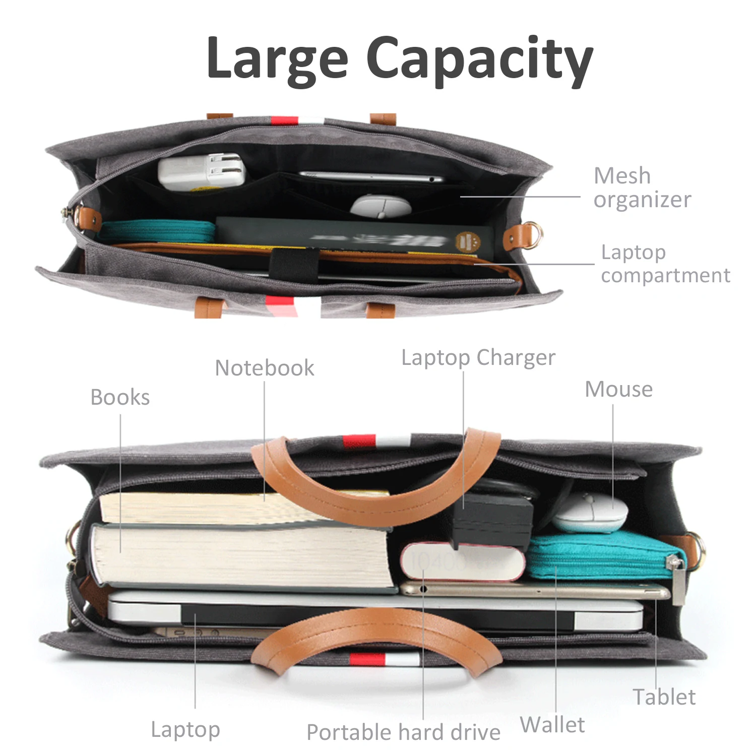 Classy Extra Large Designer Fashion Stylish Briefcase Sleeve ...