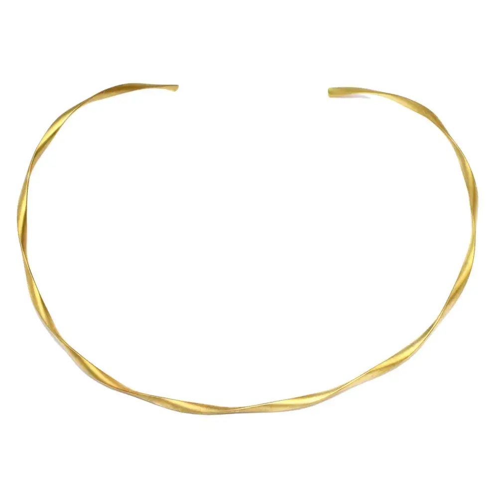 king精美设计镀金扭曲项链925纯银饰品女人 - buy sterling silver