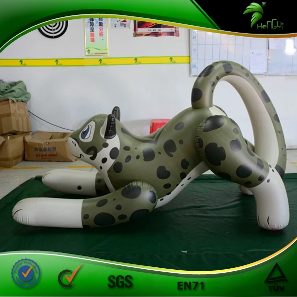 Inflatable Snow Leopard Custom Inflatable Leopard Cartoon Animal Figure with SPH