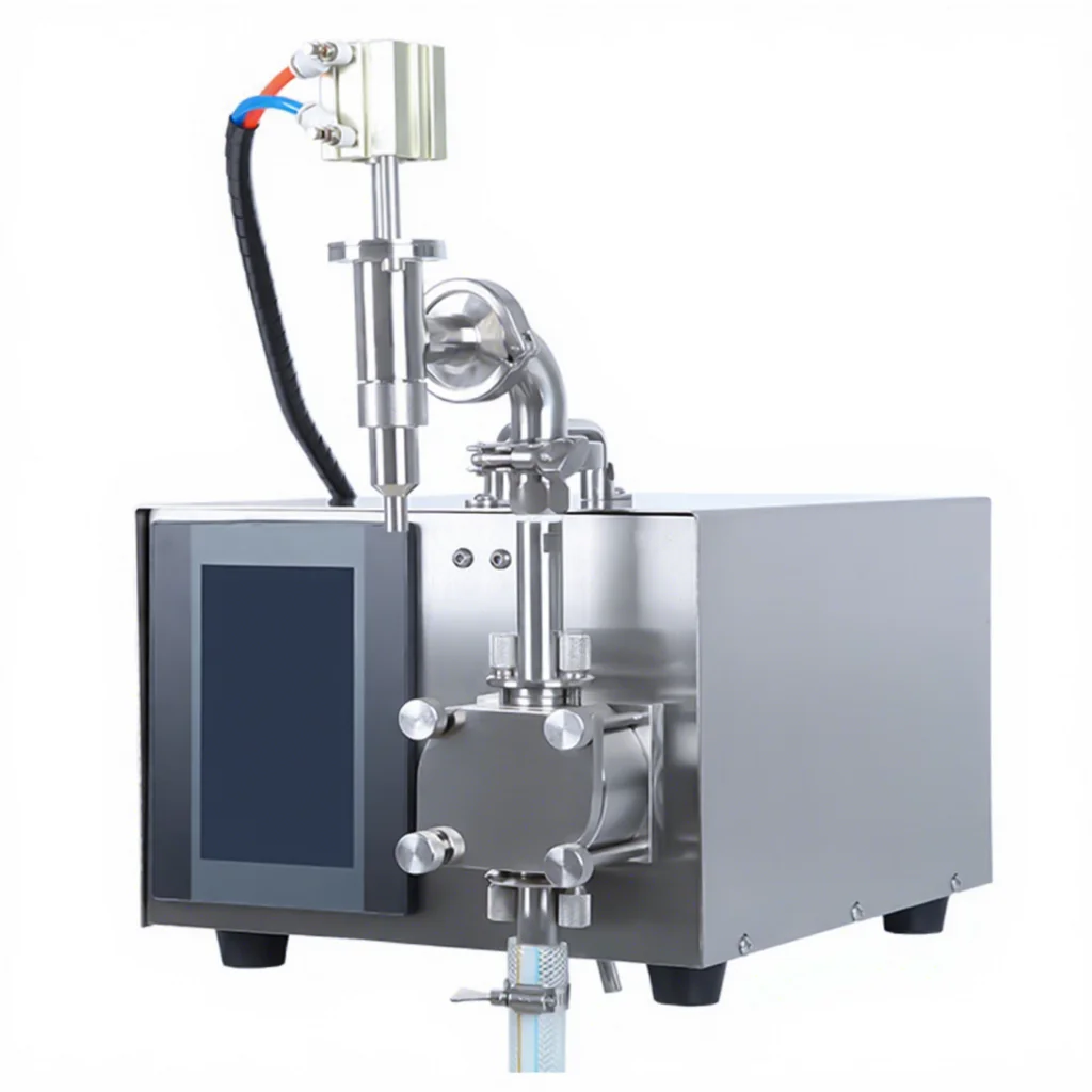 TEBAK Semi-Automatic Single-Head Gear Pump Filling Machine, High-Speed Liquid Filling for Water-Based Emulsion & Cream