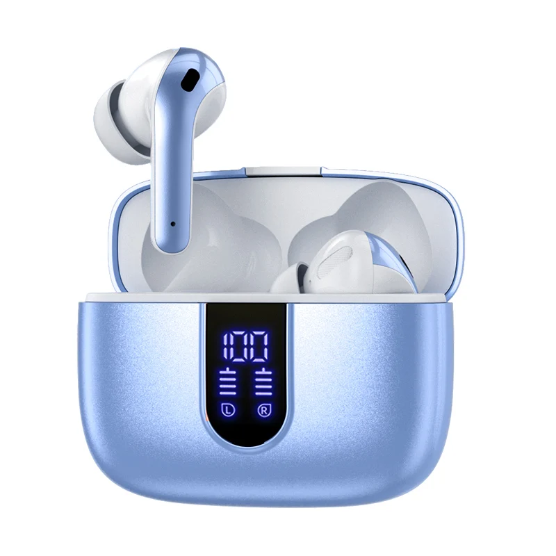 Alead TX8 Bluetooth 5.0 True Wireless Earbuds（TWS）、ワイヤレス充電ケース付き、IP68防水、ディープベース付きHiFiサウンド、自動ペアリング、5Hプレイタイ Alead TX8 Bluetooth 5.0 True Wireless Earbuds with Wireless