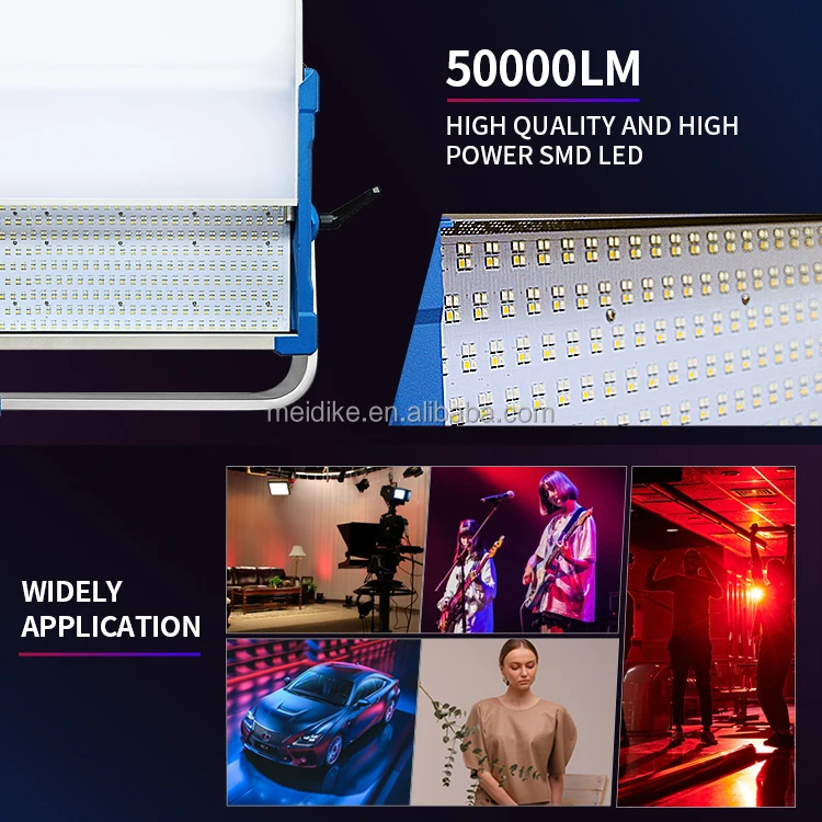 Digital AI-5000C rgbw led video film light 500w for large studio lighting with DMX