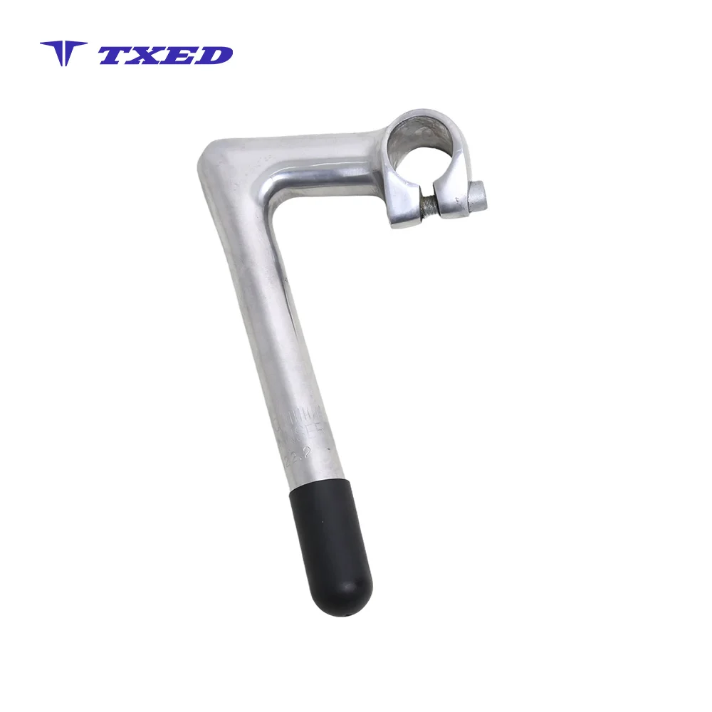 Durable Aluminum Mountain Bike Stem Silver Classic Handle Adjustable Light Weight 15-25mm