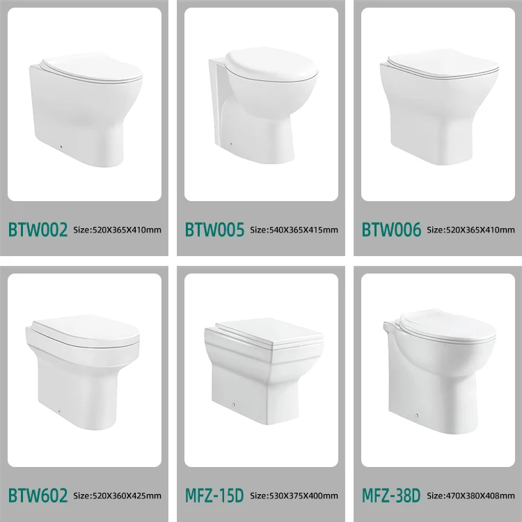 Water Saving Toilet Flushing System Two Piece Toilet Hidden tank Washdown Toilet