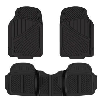 All-weather Protection Anti-skid PVC Universal Fit 3 Pieces Car Floor Mats