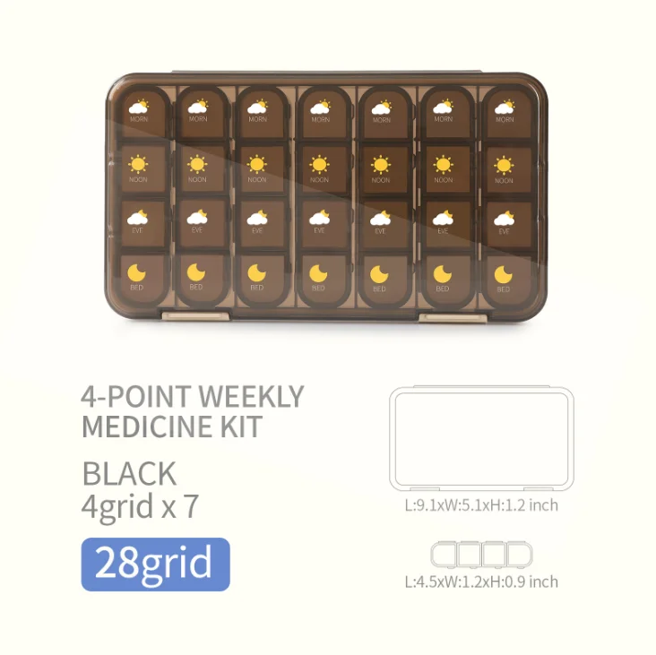 Лидер продаж, пылезащитный контейнер для рыбьего масла, 3 раза в день, органайзер для таблеток на неделю, коробки