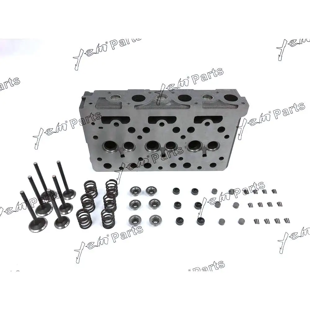 D1402 Complete Cylinder Head With Valves for Kubota Diesel Rebuild Kit 4