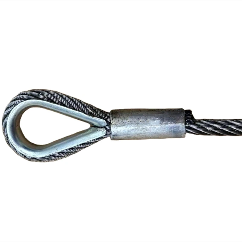 Lifting Sling Two Leg Bridle Steel Wire Rope Cable Sling with Hook High-Strength Industrial Use