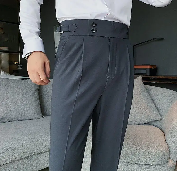 Men's Slim Fit Fashion Large Size Pants 2023 Spring/summer New Solid ...