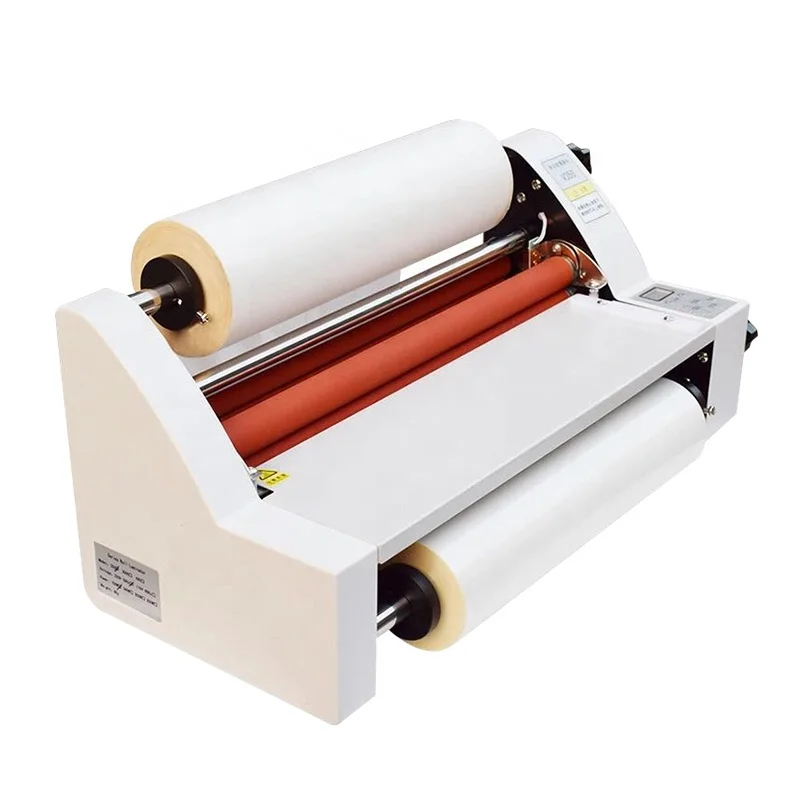 Hot Roll Laminating Machine 13 V350 Cold Hot Laminator Four Rollers