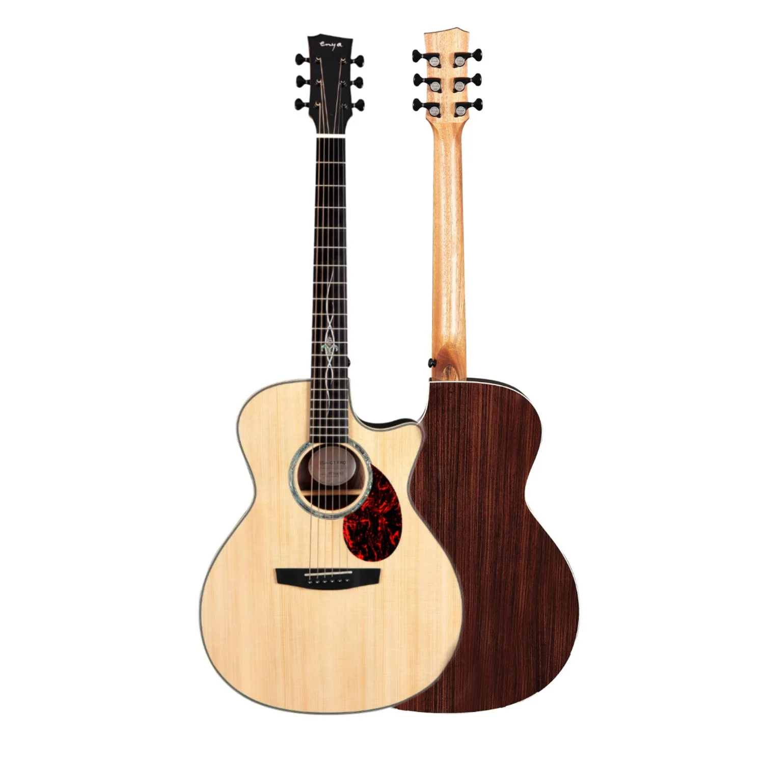 Enya EGA-Q1 Pro/eq 41 Inch GA Barrel Rounded Corners Guitar