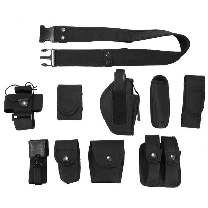 Quick-release Buckle Tactical Waistband Gear Set Pouch Quick Detach Outdoor Training Hunting Sport Belt Modular Equipment