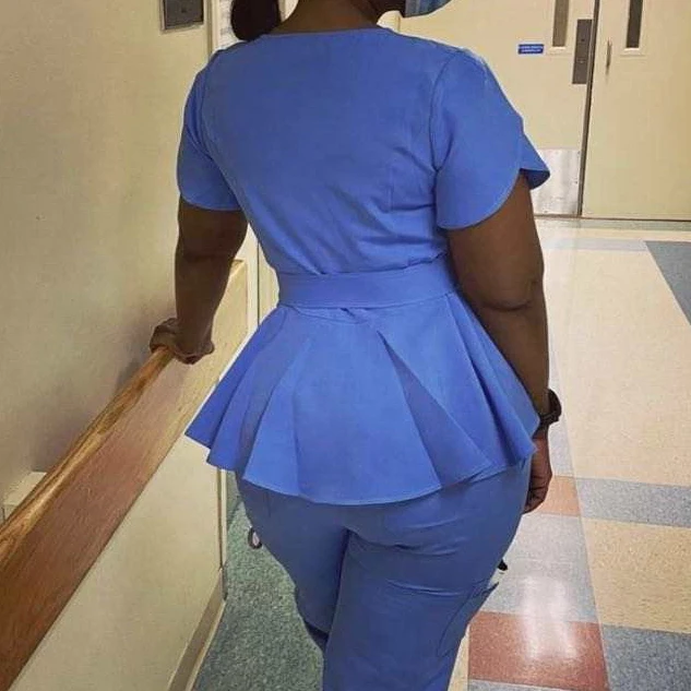 High Quality Plus Size Scrubs Uniforms Sets Joggers Nursing Scrubs