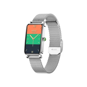 ♡　 ZX19 Smart Watch for Women - Fashionable Stainless Steel Fitness