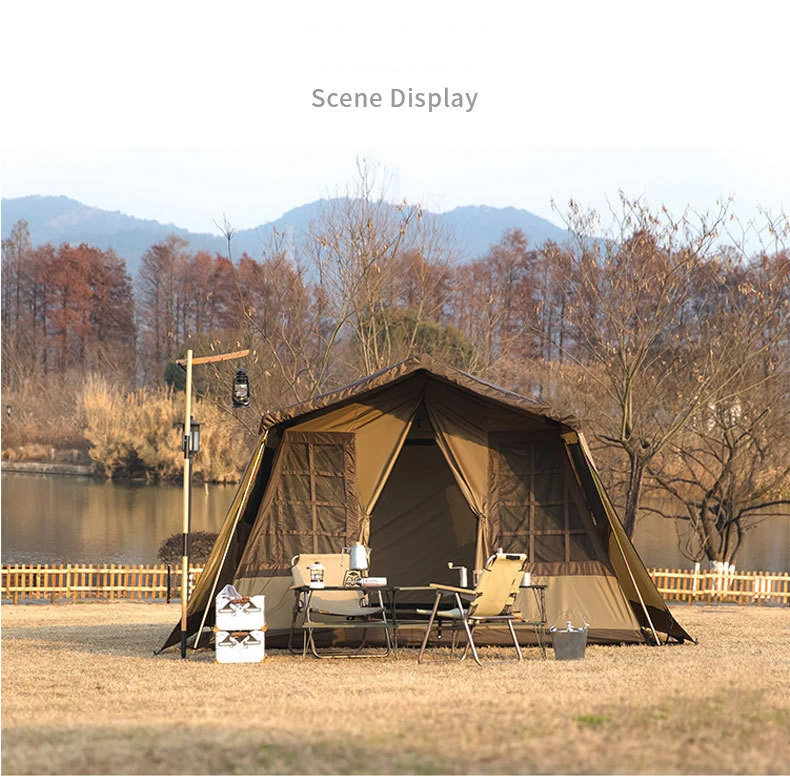 Outdoor Glamping Large Automatic Winter Camping Tents For 6 Person