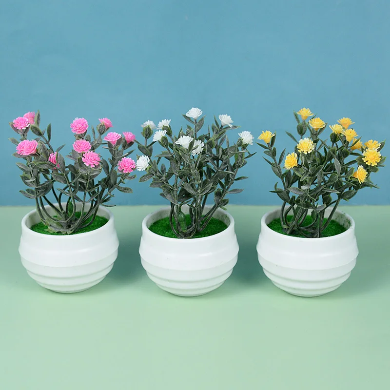 Mini Artificial Plants Bonsai Small Simulated Aloe Tree Pot Plants Fake