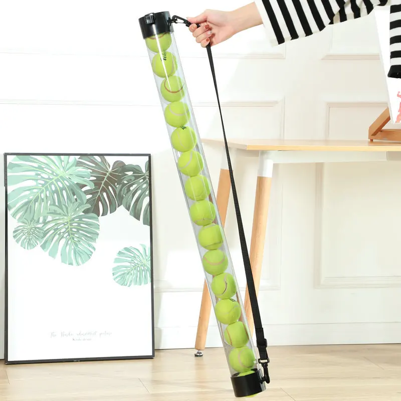 Tennis Ball Pick up Tube with Shoulder Strap Lightweight Ball Collector Pickleball  Ball Retriever