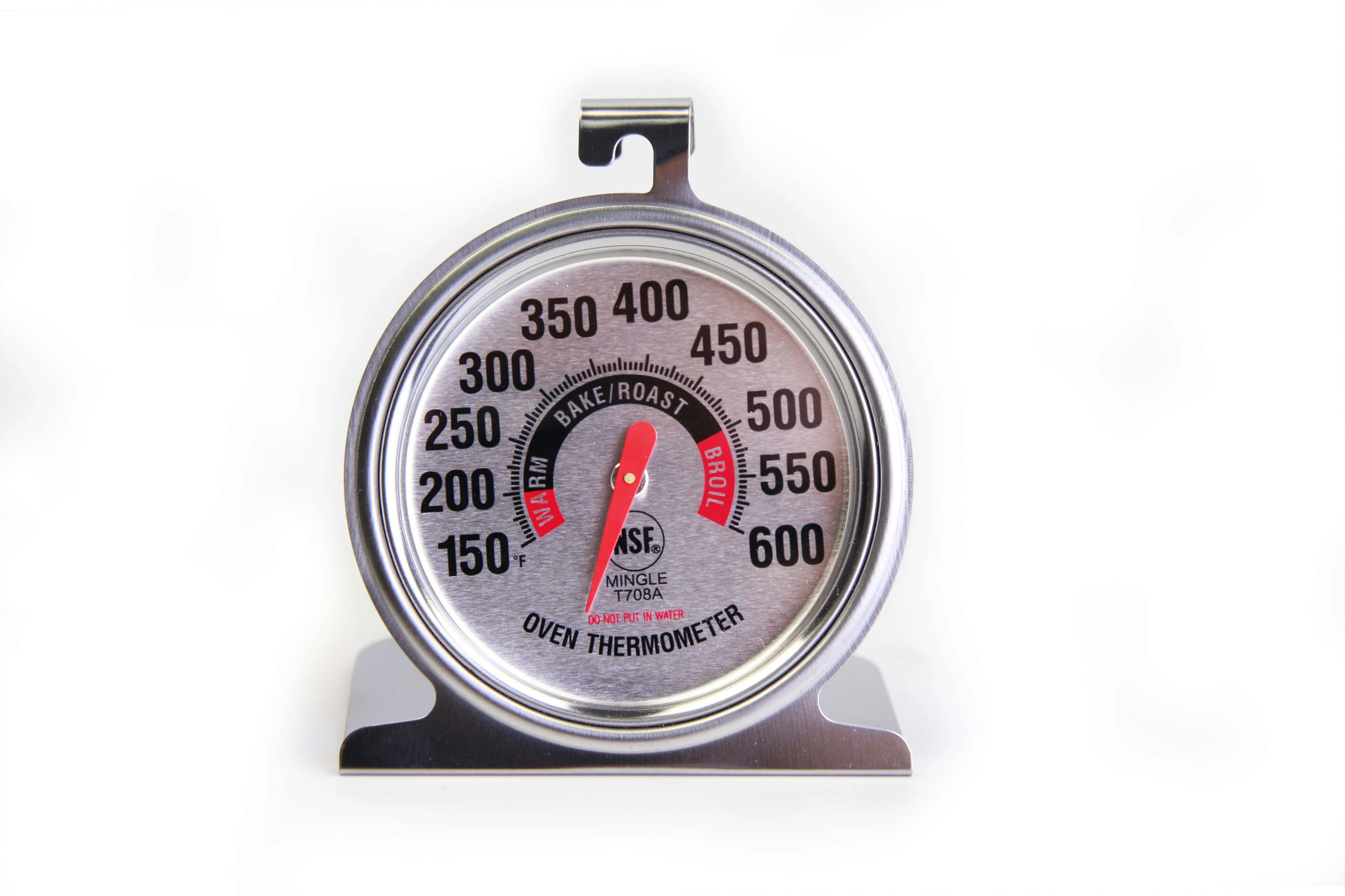 Stand Type Bimetal Oven Temperature Reader 50F - 500F Measuring Range